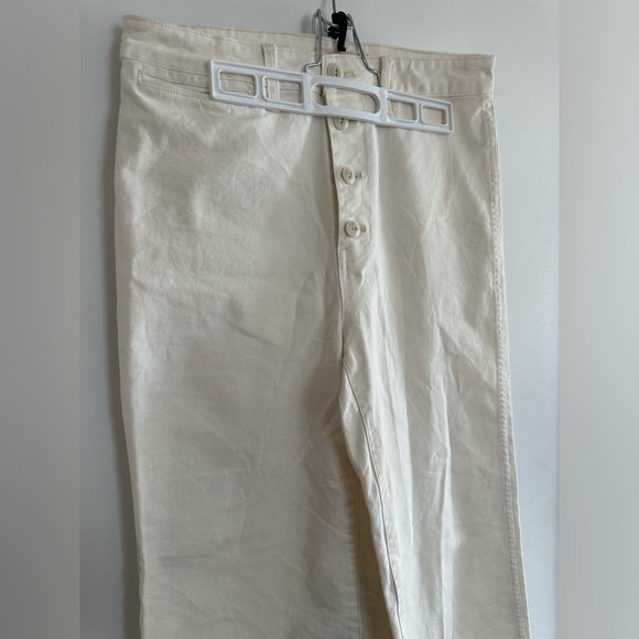 Madewell Emmett Wide Leg Canvas Cropped Pants - Picture 4 of 10